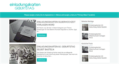 Desktop Screenshot of einladungskarten-geburtstag.com