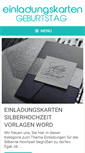 Mobile Screenshot of einladungskarten-geburtstag.com